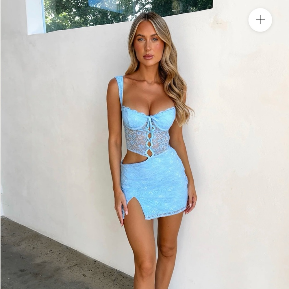 PHEONIX MINI DRESS BLUE | Outcast Dress
